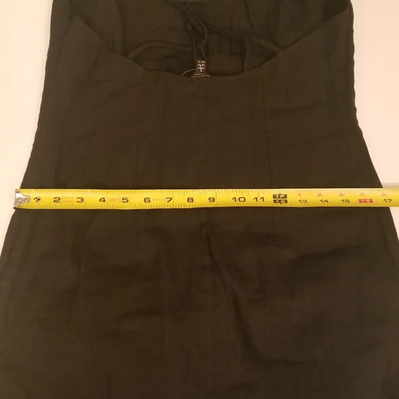 New Massimo Dutti Linen Blend Midi Dress - Picture 9 of 16